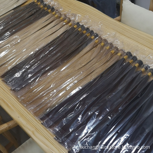 Remy Micro Beads Hair Extensions In Nano Ring Links Human Hair Straight Blonde Virgin Vietnamese Hair Extensions